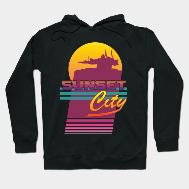 Sunset City 2.0 Hoodie by Roufxis